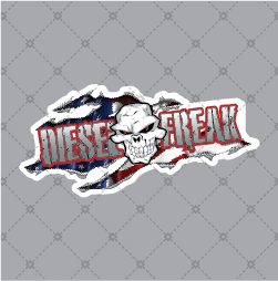 Flag Rip Sticker - Diesel Freak