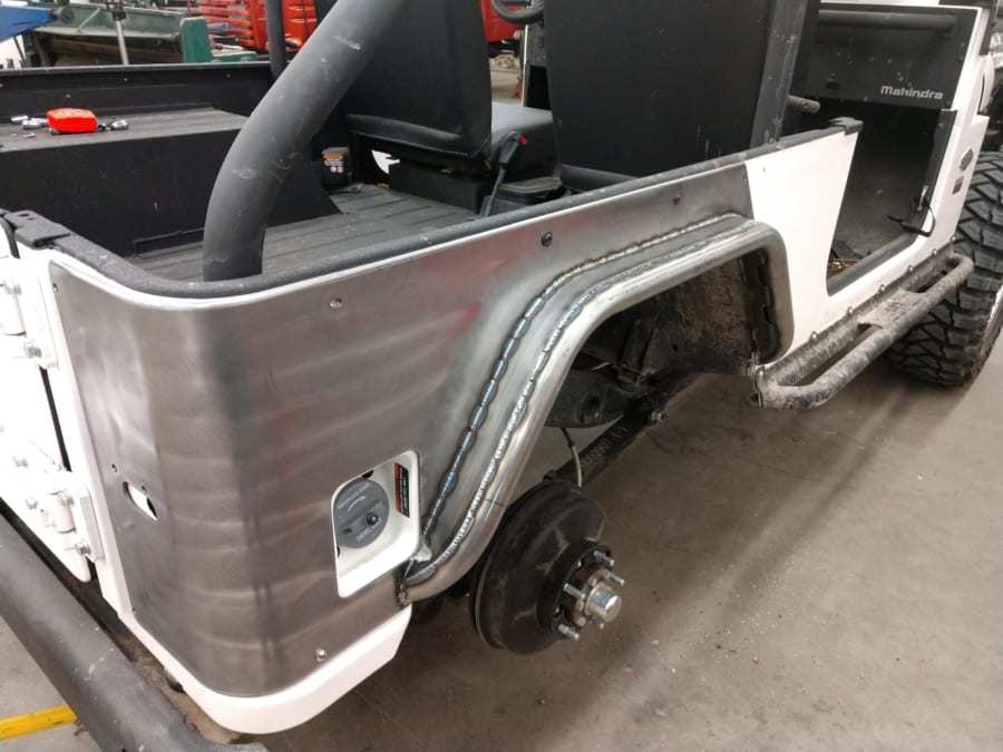 Flat DIY Rear Tube Fender Kit for Roxor by OTR - Diesel Freak