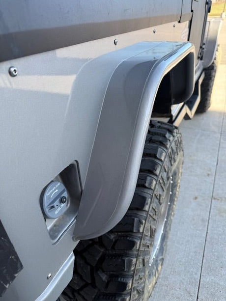 Flat DIY Rear Tube Fender Kit for Roxor by OTR - Diesel Freak