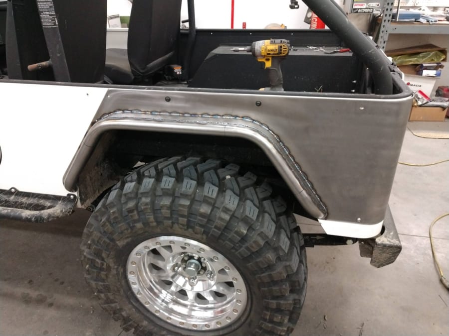 Flat DIY Rear Tube Fender Kit for Roxor by OTR - Diesel Freak