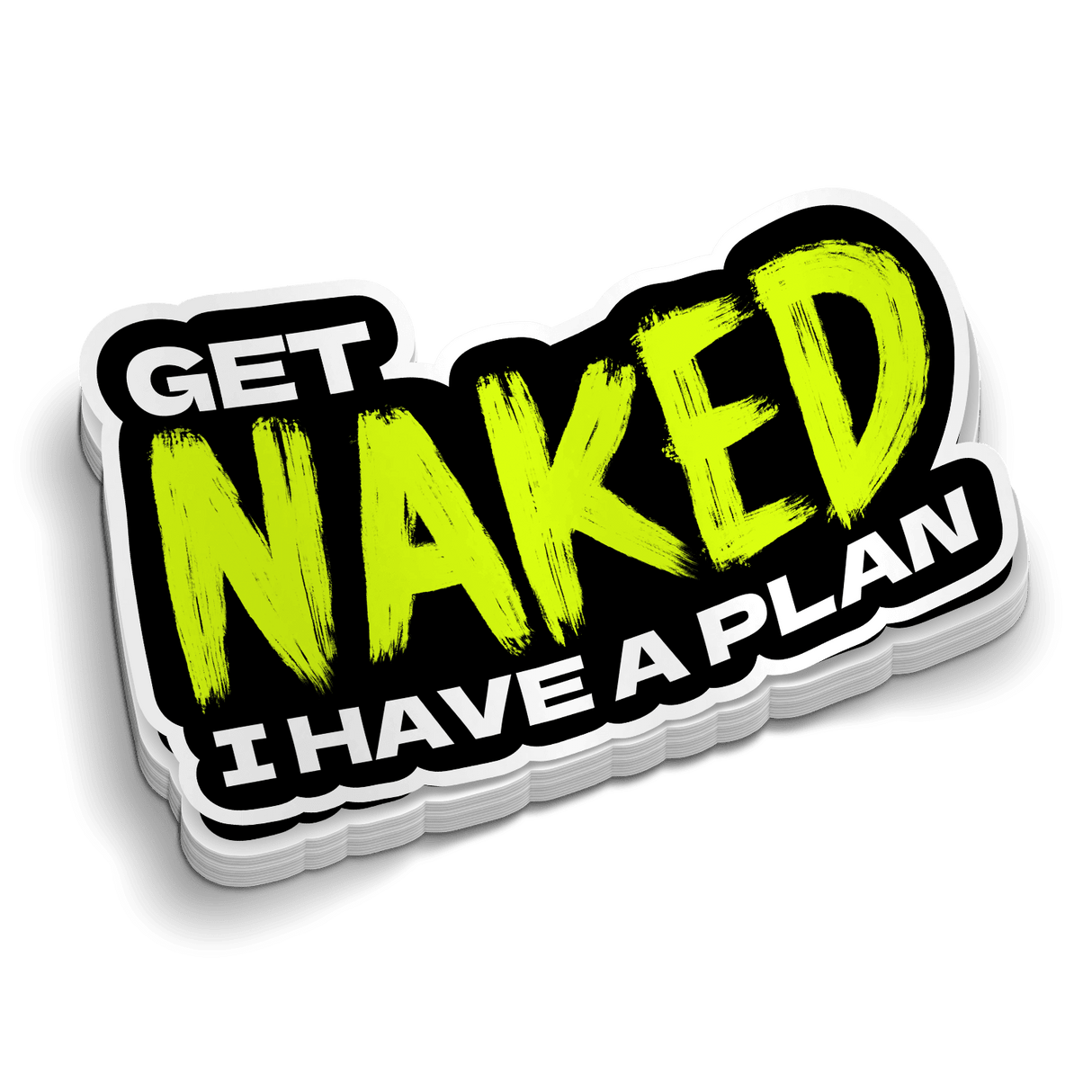 Get Naked Hard Hat Sticker - Diesel Freak