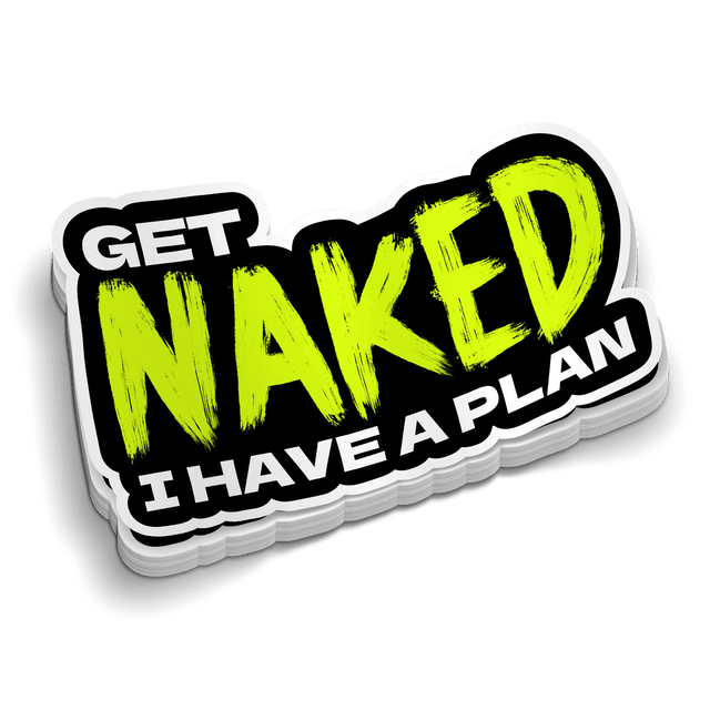 Get Naked Hard Hat Sticker - Diesel Freak