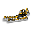 Hangin' With My Hoes - Hard Hat Decal - Diesel Freak