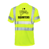 I Love Squirters - Reflective Safety T-Shirt - Diesel Freak