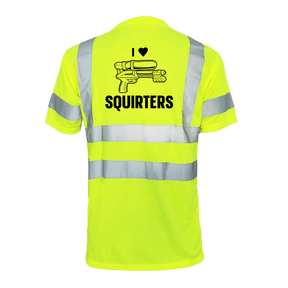 I Love Squirters - Reflective Safety T-Shirt - Diesel Freak