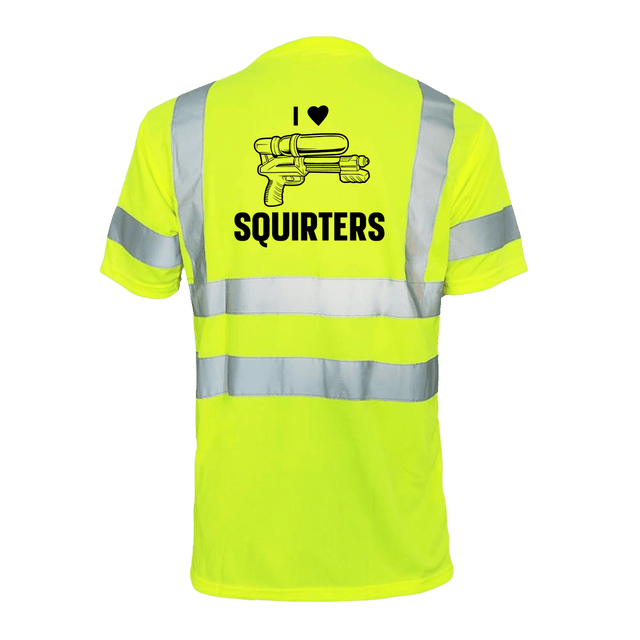 I Love Squirters - Reflective Safety T-Shirt - Diesel Freak