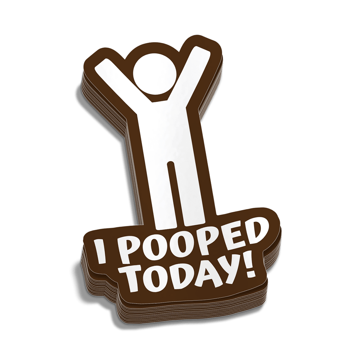 I Pooped Today Hard Hat Decal - Diesel Freak