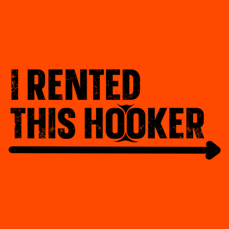 I Rented This Hooker - Safety Yellow Hoodie - Diesel Freak