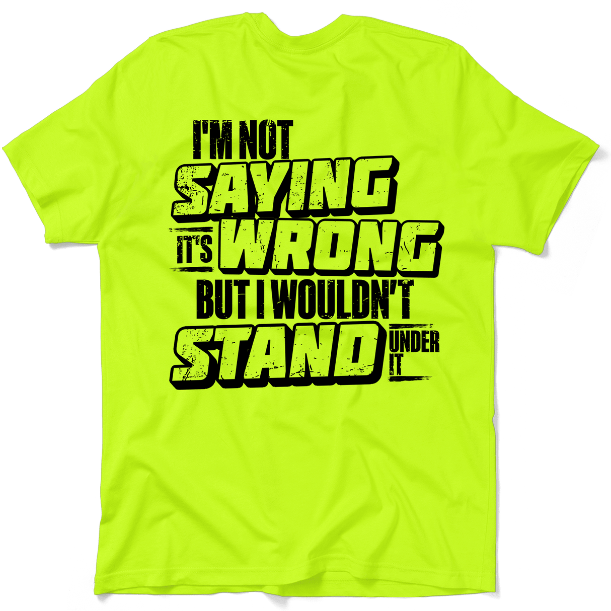 I Wouldn't Stand Under It - Safety T-Shirt - Diesel Freak