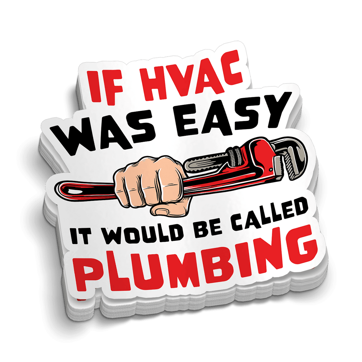 If HVAC Was Easy - Hard Hat Decal - Diesel Freak