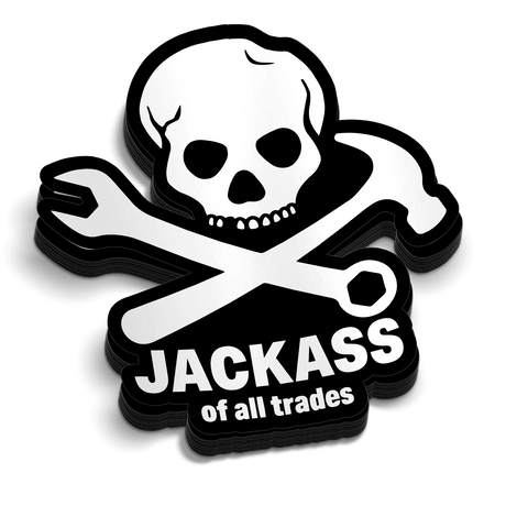 Jackass - Hard Hat Decal - Diesel Freak