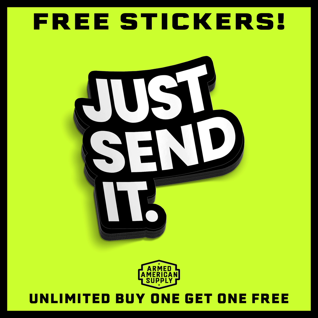 Just Send It Hard Hat Decal - Diesel Freak