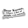 Karma Hard Hat Decal - Diesel Freak