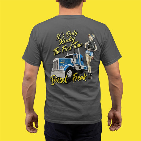 Kinky Pin - up Grey T-Shirt - Diesel Freak