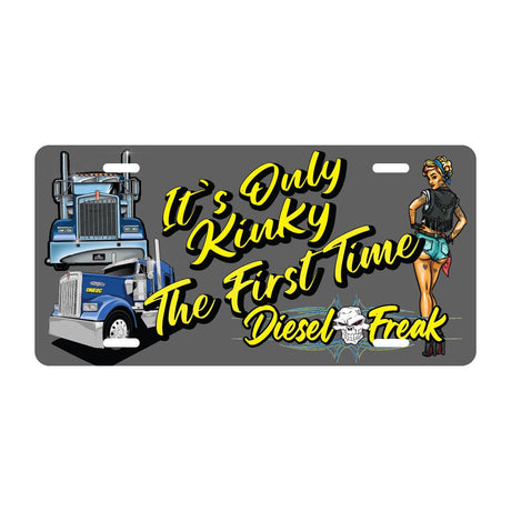 Kinky Pin - up License Plate - Diesel Freak