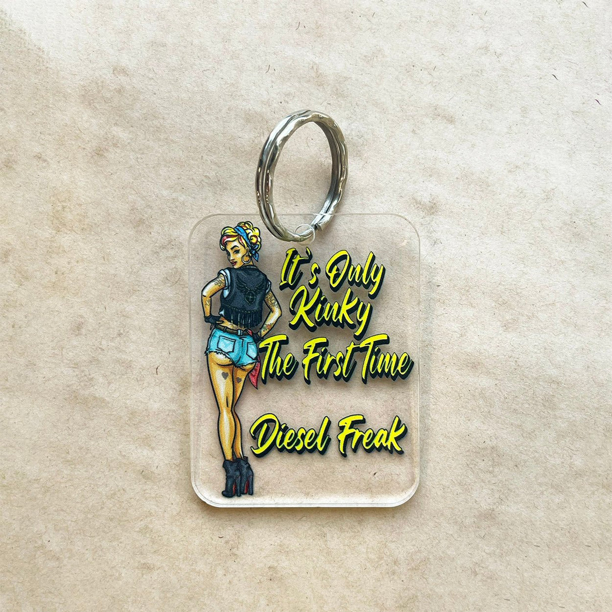 Kinky Rectangle Keychain - Diesel Freak