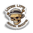 Loose Lips Hard Hat Decal - Diesel Freak