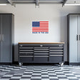 Made in the USA Flag Garage Wall Decal - Diesel Freak