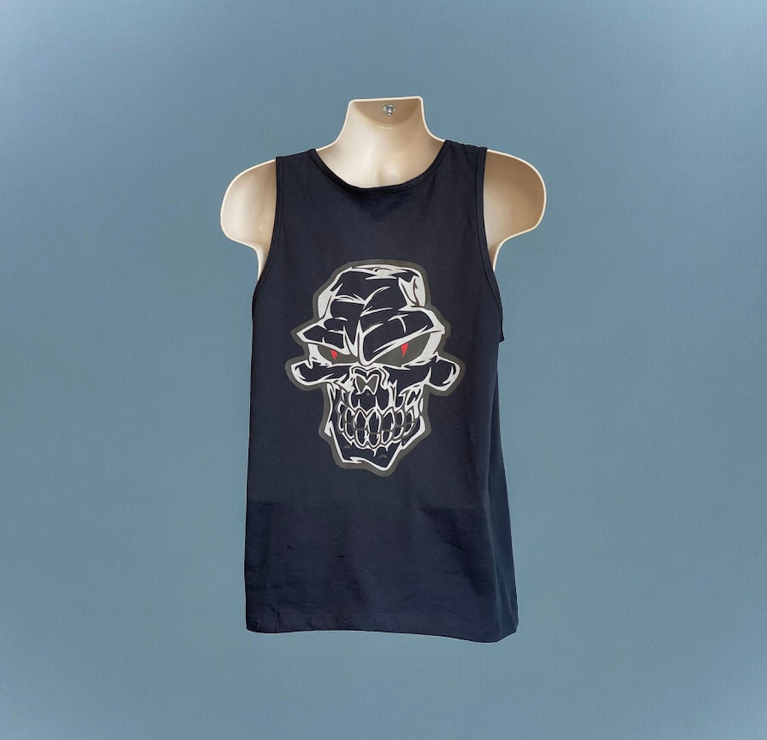 Metallic Skull Tank Top - Diesel Freak