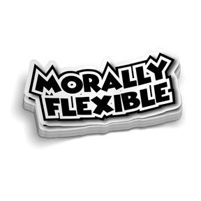 Morally Flexible Hard Hat Decal - Diesel Freak