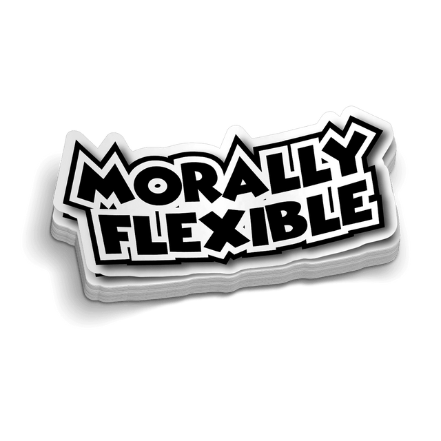 Morally Flexible Hard Hat Decal - Diesel Freak
