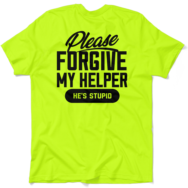 My Helper - Safety Yellow T-Shirt - Diesel Freak