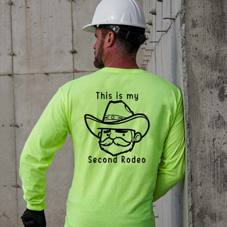 My Second Rodeo - Long Sleeve Safety Hi - Vis Shirt - Diesel Freak