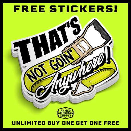 Not Goin' Anywhere - Hard Hat Decal - Diesel Freak