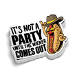 Not Party Weiner - Hard Hat Decal - Diesel Freak