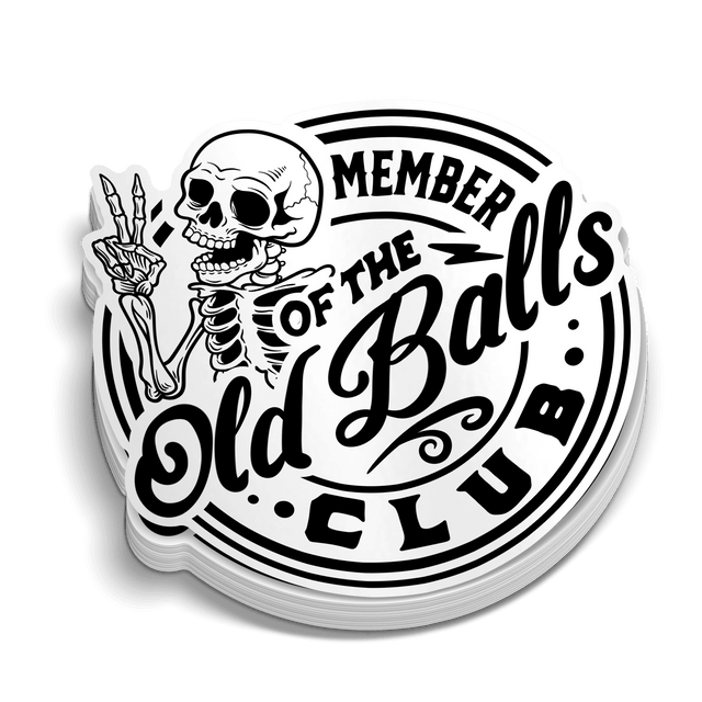 Old Balls Club - Hard Hat Decal - Diesel Freak