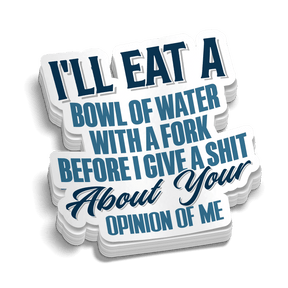 Opinion Of Me - Hard Hat Decal - Diesel Freak