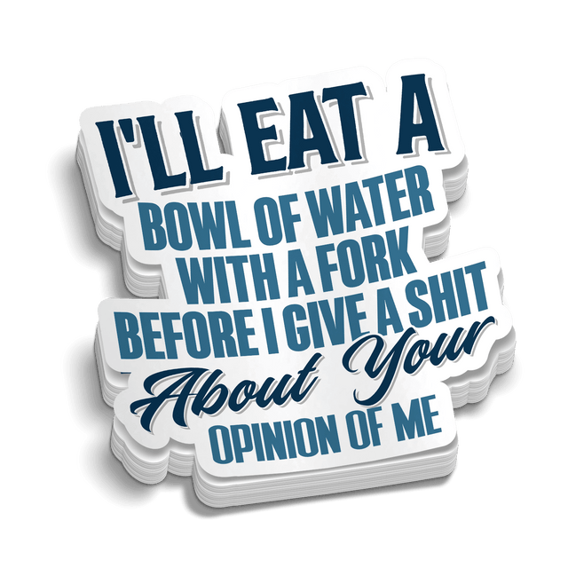 Opinion Of Me - Hard Hat Decal - Diesel Freak