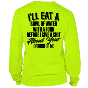 Opinion Of Me - Long Sleeve Safety Hi - Vis - Diesel Freak