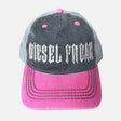 Pink Piston Head Puff Embroidered Cap - Diesel Freak