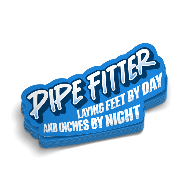 Pipe Fitter By Day - Hard Hat Decal - Diesel Freak