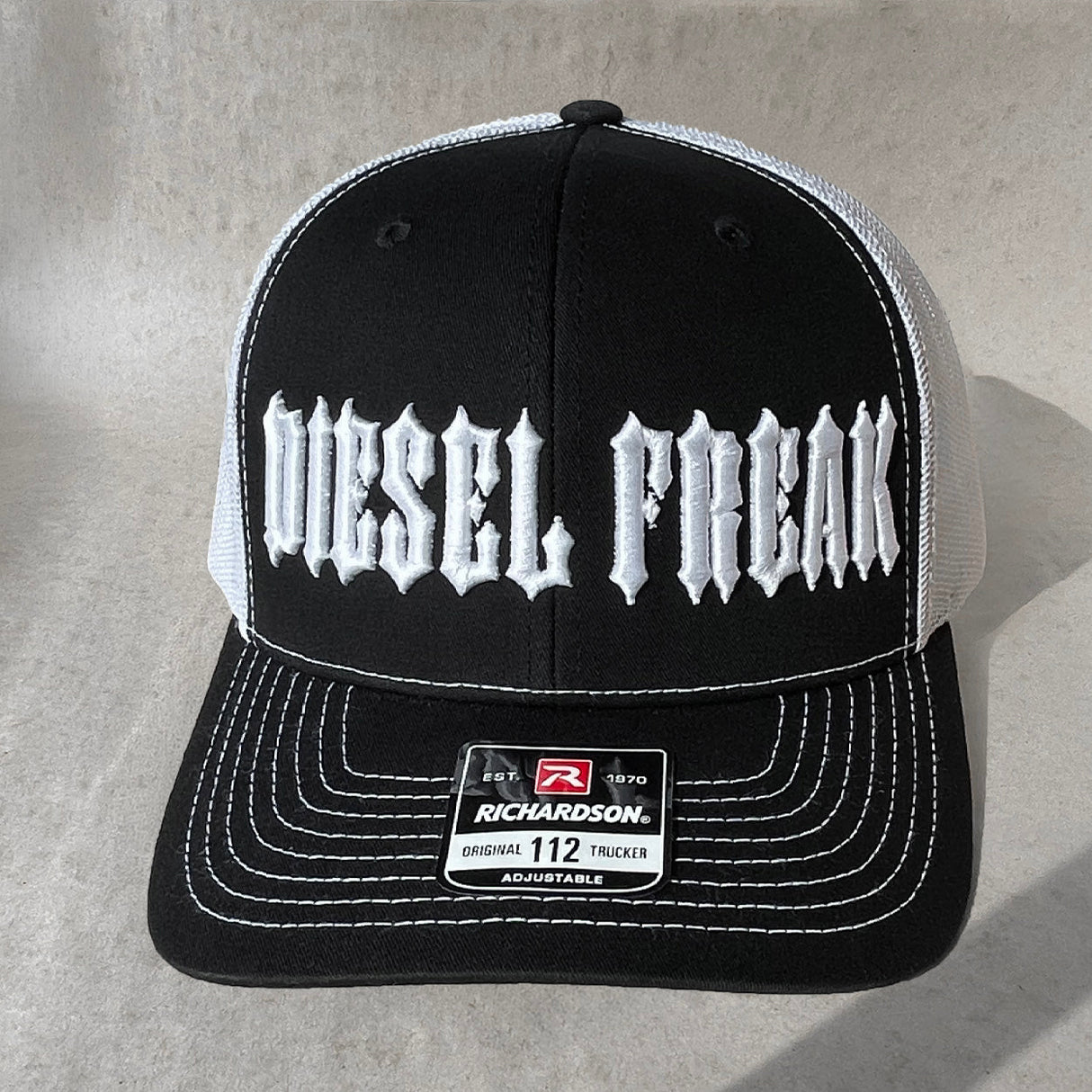 Piston Head Puff White Hat - Diesel Freak