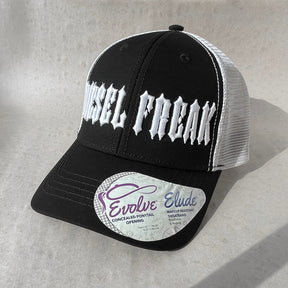 Piston Head Puff White Ponytail Hat - Diesel Freak
