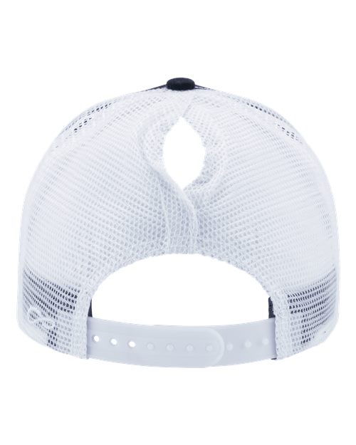 Piston Head Puff White Ponytail Hat - Diesel Freak