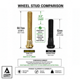 Plus Length Grade 12.9 Wheel Stud Kit Ford Bronco 2021 - 2026 - Diesel Freak