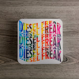 Rainbow Swoosh Coaster - Diesel Freak