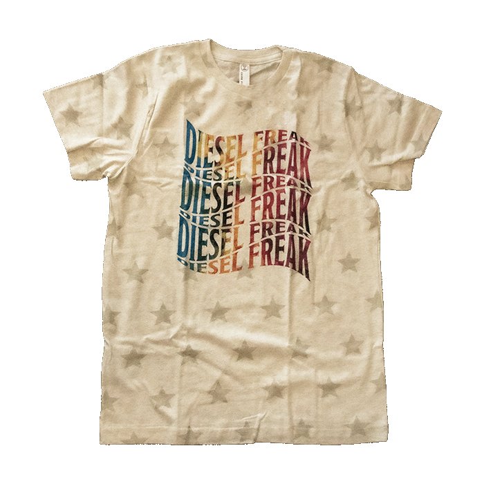 Rainbow Swoosh With Stars Toddler Tee - Diesel Freak