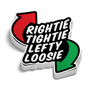 Rightie Tightie Hard Hat Decal - Diesel Freak