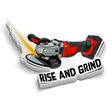 Rise and Grind - Hard Hat Decal - Diesel Freak