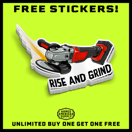 Rise and Grind - Hard Hat Decal - Diesel Freak