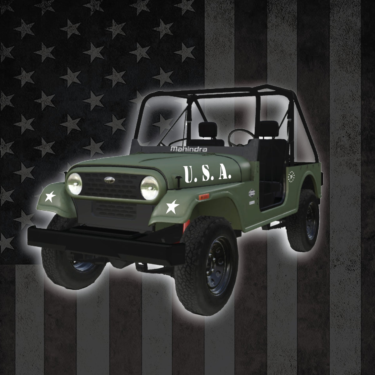 1976 Retro Graphics Magic for Your Ride! Mahindra Roxor – Diesel Freak
