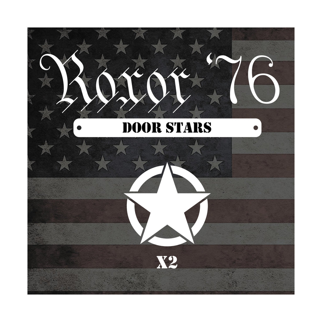 Roxor '76 - Military Door Stars - Diesel Freak