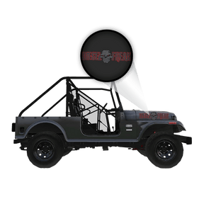 Roxor Black out Diesel Diesel Freak Red Outline - Hood Graphic - Diesel Freak