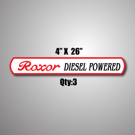 Roxor Diesel powered - Roxor Graphics Kit - 2 flags 3 long roxor graphics - Diesel Freak