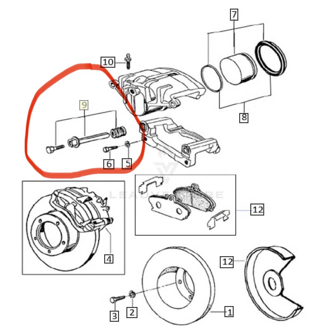 Roxor front brake slide pins - Diesel Freak