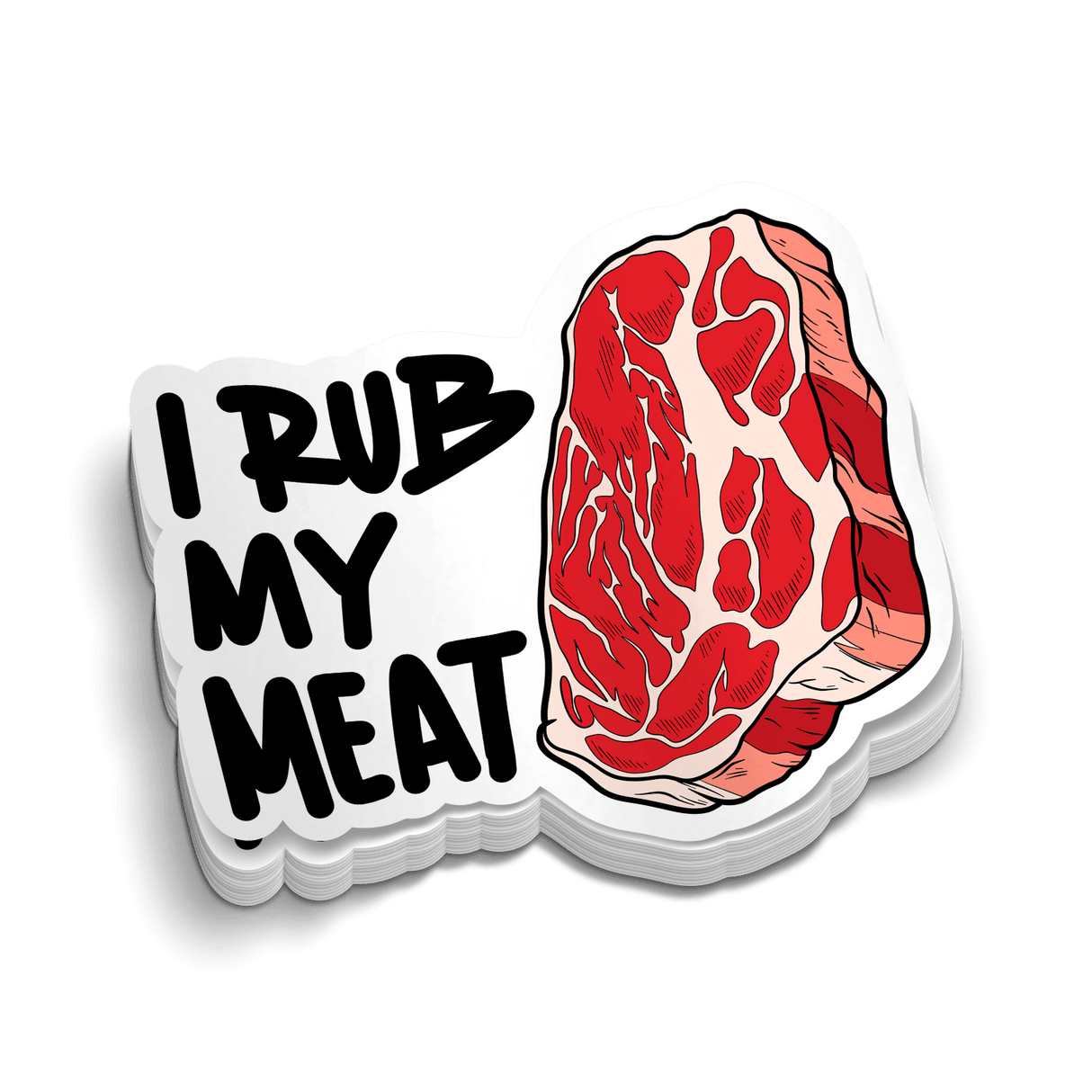 Rub Meat - Hard Hat Decal - Diesel Freak
